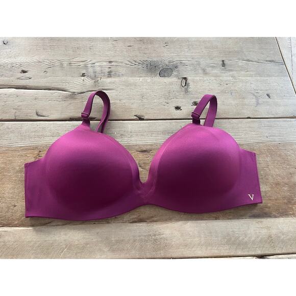 Victoria's Secret Plum Rouge 36D Bare Infinity Flex Wireless Lined Demi - Picture 1 of 2
